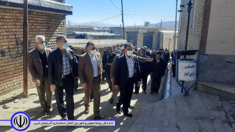 گزارش تصویری از بازدید فرماندار شهرستان شاهین دژ ونماینده مجلس شورای اسلامی از روستاهای قوزلوی افشار ,صفاخانه و زیدکندی در بخش مرکزی